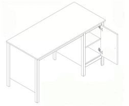 Стол письменный Лофт BIU/130