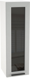 Шкаф верхний высокий со стеклом с 1 ств. ШВС 309 Глетчер