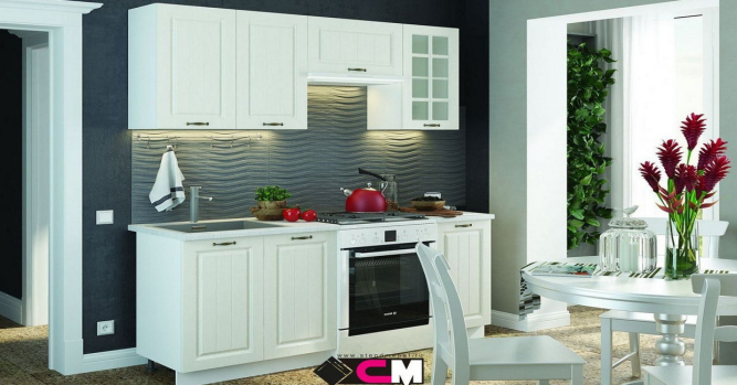 Кухня Мария Дуб белый №1  (1,8 м) модульная