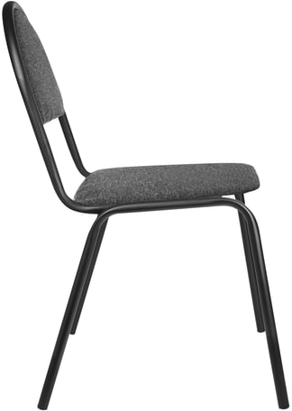 Стул для посетителей &quot;Серна&quot;, черный каркас, ткань серая, СМ 7/22 Т-08