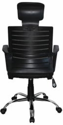 Кресло BRABIX "Victory MG-016", подголовник, хром, черное, 531924