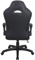 Кресло компьютерное BRABIX &quot;Skill GM-005&quot;, откидные подлокотники, экокожа, черное/оранжевое, 532495