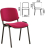 Стул для персонала и посетителей BRABIX &quot;Iso CF-005&quot;, черный каркас, ткань бордовая, 531975