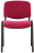 Стул для персонала и посетителей BRABIX &quot;Iso CF-005&quot;, черный каркас, ткань бордовая, 531975