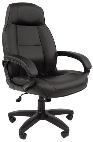 Кресло офисное BRABIX "Formula EX-537", экокожа, черное, 531388