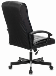 Кресло офисное BRABIX "Quadro EX-524", компактная упаковка, экокожа, черное, 532104