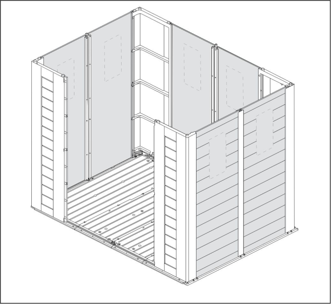 Сарай Фактор 8x6 (Factor 8x6), бежевый