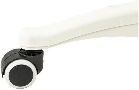 Кресло стул BRABIX "Eames MG-310 PL", пластик белый, экокожа белая, 532926