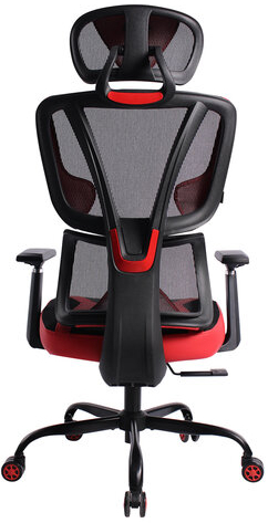 Кресло BRABIX PREMIUM "Toxin GM-520", синхромеханизм, экокожа/сетка/ткань, черное/красное, 532950