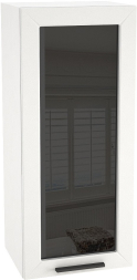 Шкаф верхний высокий со стеклом с 1 ств. ШВС 409 Глетчер