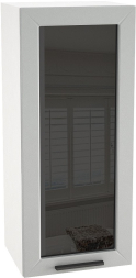 Шкаф верхний высокий со стеклом с 1 ств. ШВС 409 Глетчер
