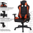 Кресло компьютерное BRABIX "GT Racer GM-100", две подушки, экокожа, черное/оранжевое, 531925