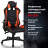 Кресло компьютерное BRABIX "GT Racer GM-100", две подушки, экокожа, черное/оранжевое, 531925