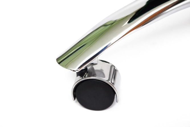 Кресло BOSS люкс (хром) кож/зам, зеленый/зеленый перфорированный, 36-001/36-001/06