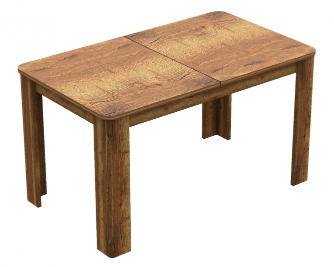 Стол обеденный раздвижной прямоугольный Дуб Галифакс Табак