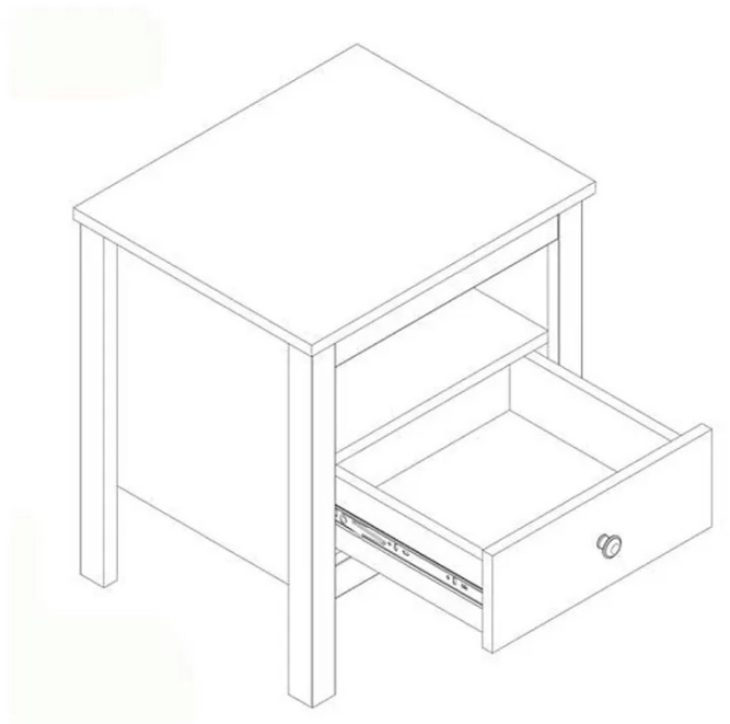 Тумба прикроватная Лофт KOM1S