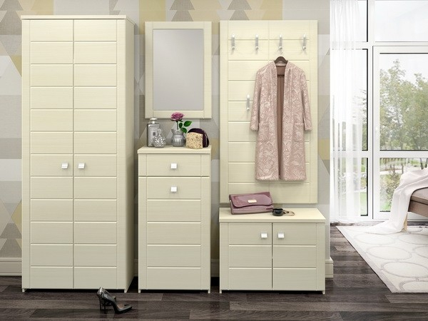 Зеркало Изабель ИЗ-90 белое дерево