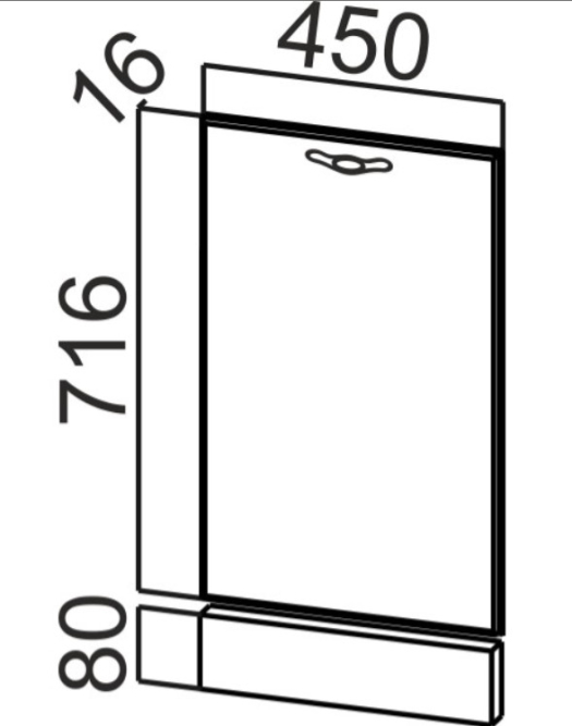 Фасад для посудомоечной машины Бостон