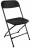 Стулья складные BRABIX "Golf CF-002", КОМПЛЕКТ 4 шт., черный каркас, пластик черный, 533030