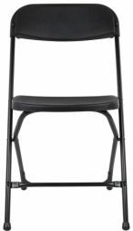 Стулья складные BRABIX "Golf CF-002", КОМПЛЕКТ 4 шт., черный каркас, пластик черный, 533030