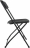 Стулья складные BRABIX "Golf CF-002", КОМПЛЕКТ 4 шт., черный каркас, пластик черный, 533030