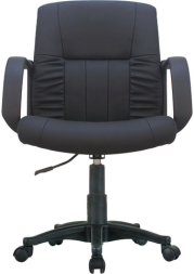 Кресло BRABIX &quot;Hit MG-300&quot;, с подлокотниками, экокожа, черное, 530864