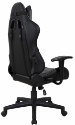 Кресло компьютерное BRABIX "GT Racer GM-100", две подушки, экокожа, черное/серое, 531926