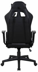 Кресло компьютерное BRABIX "GT Racer GM-100", две подушки, экокожа, черное/серое, 531926
