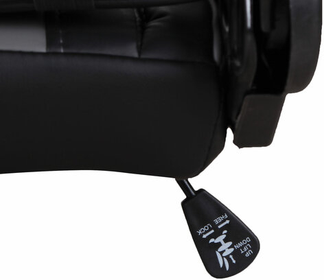 Кресло компьютерное BRABIX "GT Racer GM-100", две подушки, экокожа, черное/серое, 531926