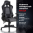 Кресло компьютерное BRABIX "GT Racer GM-100", две подушки, экокожа, черное/серое, 531926