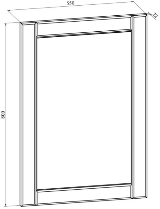 Зеркало Изабель ИЗ-90 орех темный