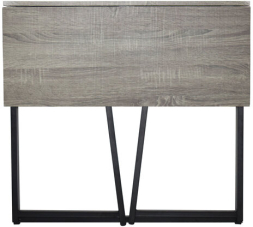 Стол на металлокаркасе BRABIX "LOFT CD-001", 800х440х740 мм, складной, цвет дуб антик, 641210