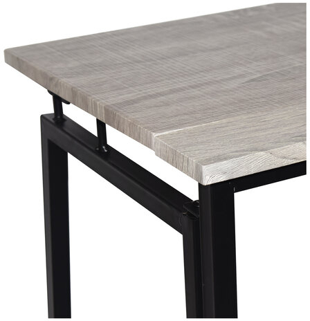 Стол на металлокаркасе BRABIX "LOFT CD-001", 800х440х740 мм, складной, цвет дуб антик, 641210