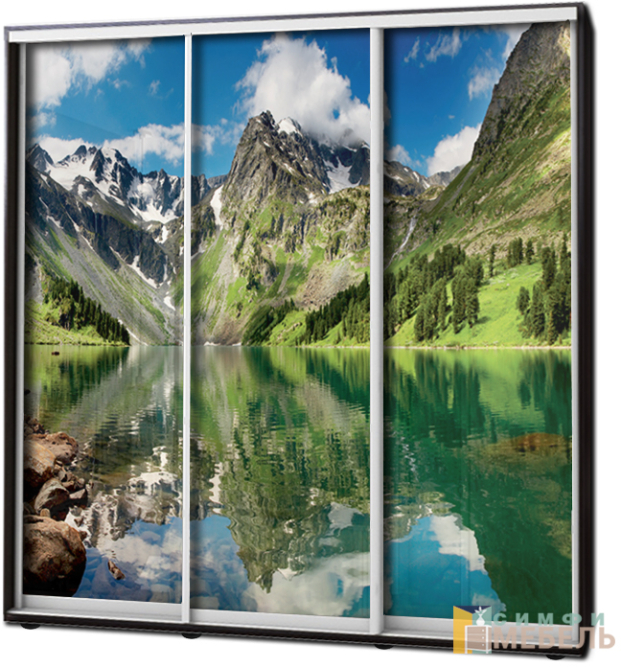 Шкаф купе 3х дв Фотопечать № 29