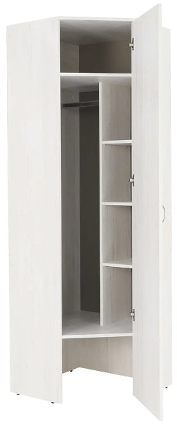 Шкаф угловой с зеркалом Ольга-Милк 9.2