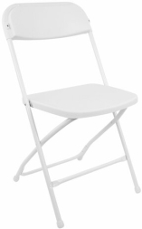 Стулья складные BRABIX "Golf CF-002", КОМПЛЕКТ 4 шт., белый каркас, пластик белый, 533031