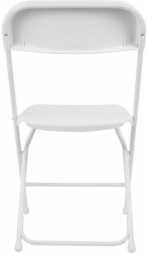 Стулья складные BRABIX "Golf CF-002", КОМПЛЕКТ 4 шт., белый каркас, пластик белый, 533031