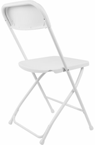 Стулья складные BRABIX "Golf CF-002", КОМПЛЕКТ 4 шт., белый каркас, пластик белый, 533031
