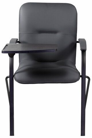 Кресло со столом BRABIX "Samba CF-108 BOX-2", черный каркас, кожзам черный, разобрано, 533217