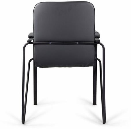 Кресло со столом BRABIX "Samba CF-108 BOX-2", черный каркас, кожзам черный, разобрано, 533217