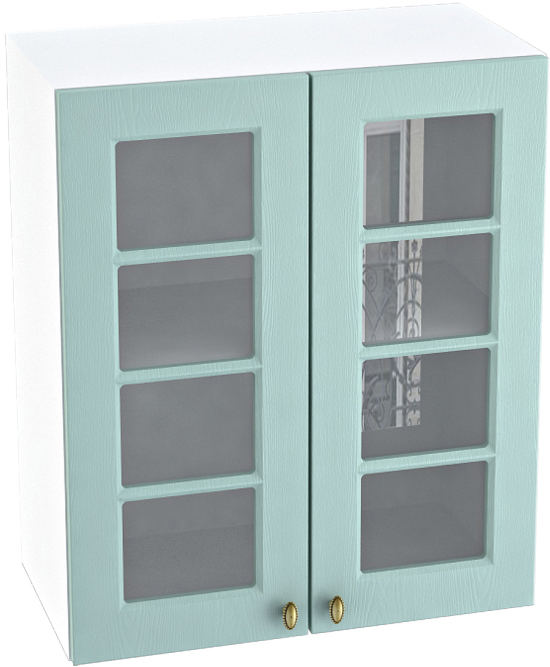 Шкаф верхний с 2 створками со стеклом Кухня Прованс ШВС 600