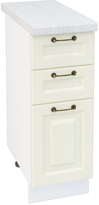 Шкаф нижний 3 ящика Кухня Ницца ШН3Я 300