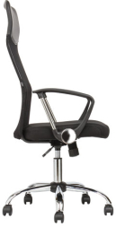 Кресло BRABIX "Flash MG-302", с подлокотниками, хром, черное, 530867