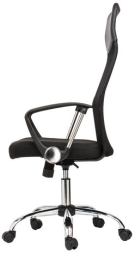 Кресло BRABIX "Flash MG-302", с подлокотниками, хром, черное, 530867