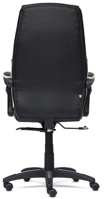 Кресло CAMBRIDGE кож/зам/ткань, черный/св.серый, 36-6/14