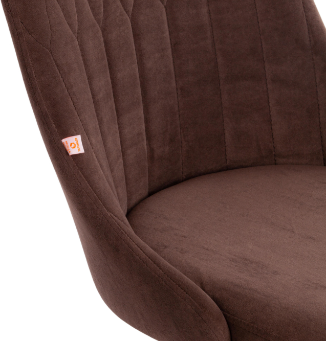 Кресло SWAN флок , коричневый, 6