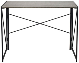 Стол на металлокаркасе BRABIX "LOFT CD-002", 1000х500х750 мм, складной, цвет дуб антик, 641213