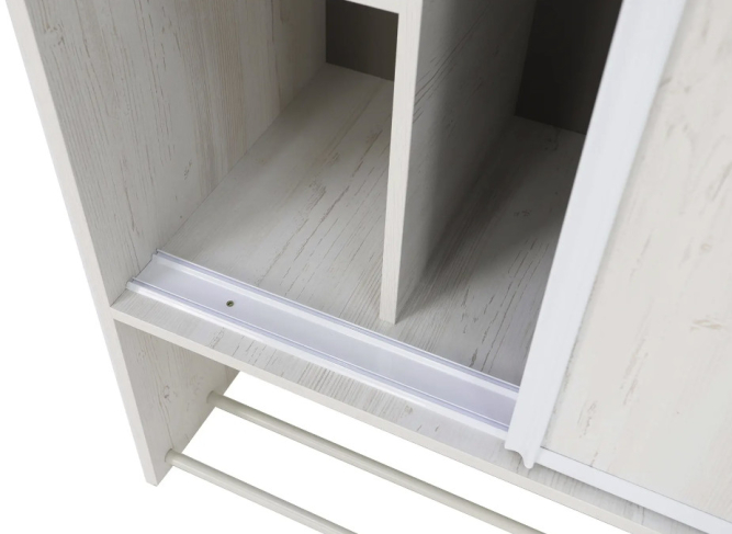 Шкаф купе с зеркалом Ольга-Милк 10