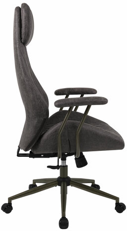 Кресло BRABIX PREMIUM Dakota EX-572, синхромеханизм, искусственная замша, темно-серый, 532943