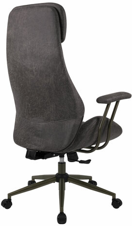 Кресло BRABIX PREMIUM Dakota EX-572, синхромеханизм, искусственная замша, темно-серый, 532943